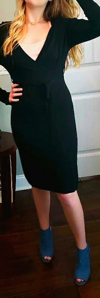BCBG MaxAzria Black Sweater Dress